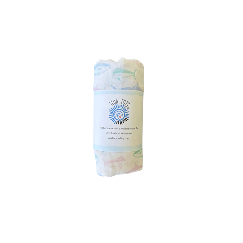 Maritime Medley Pink Lightweight Swaddle Blanket