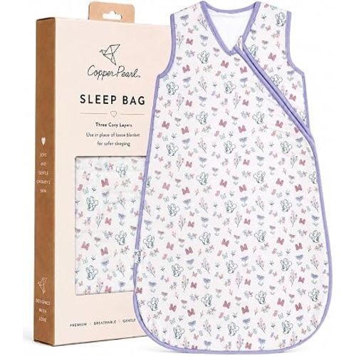 Copper Pearl Baby Sleep Sack, Minnie Mouse's Bowquet - 0.5 TOG Summer Wearable Blanket for 18-24 Months, Sleeveless Sleep Sack for Baby Boy or Girl