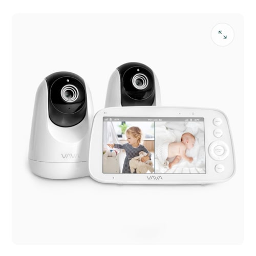 VAVA Split Screen Baby Monitor: Watch Two Rooms at Once
