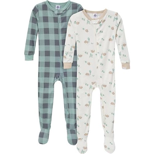 Gerber Baby-Boys 2-Pack Footed Pajamas
