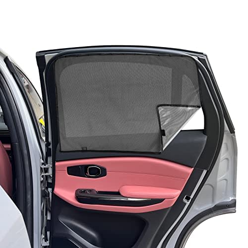 car Window Shade for Baby, Fetanten Back Seat Car Window Shades for Side Window with Magnetic Protection from Sun Heat and UV for Privacy Blackout (2 PCS)
