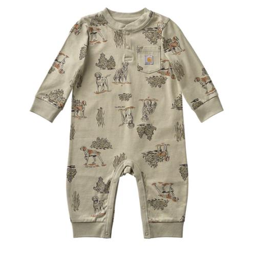Boys' Long Sleeve Dog Print Coverall (Baby) | Carhartt