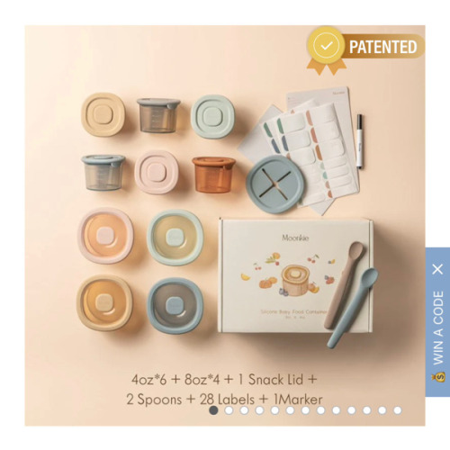 Silicone Baby Food Containers