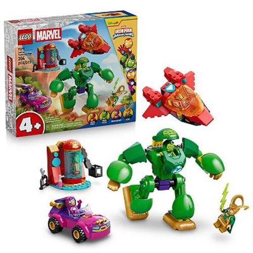 LEGO Marvel Iron Man Awesome Friends Loki vs Team Iron Man 11211 Building Kit (204 Pieces)