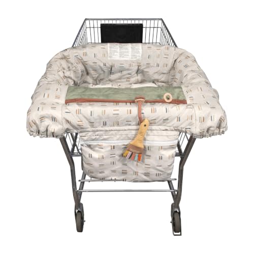 Boppy Preferred Shopping Cart & High Chair Cover, 360 Padded Baby Seat Cover & Toy