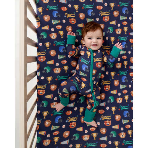 Team Spirit Fitted Crib Sheet | Little Sleepies