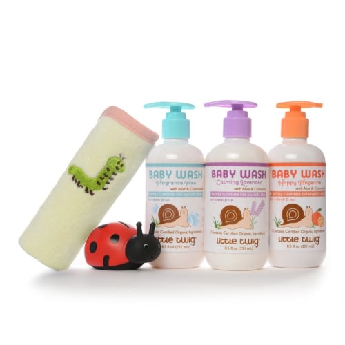 Natural Baby Wash Essentials Set, Organic Baby Wash Set by Little Twig