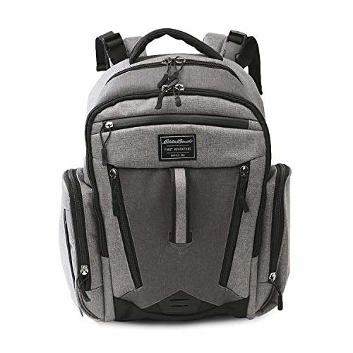 Eddie Bauer Places & Spaces Bridgeport Diaper Bag Backpack, 1 Count (Pack of 1)