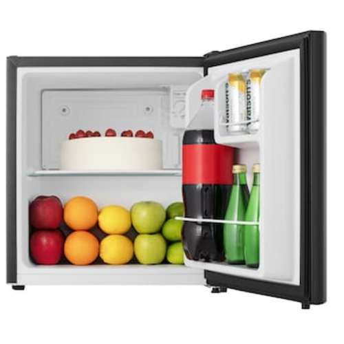 Hisense 1.6-cu ft Mini Fridge ( Black ) ENERGY STAR in the Mini Fridges department at Lowes.com