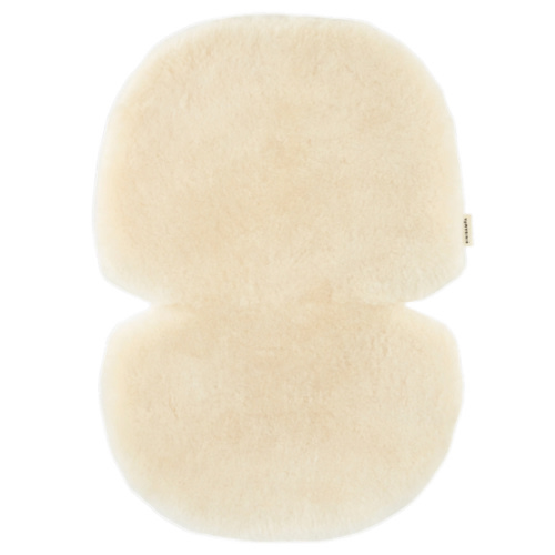 BINIBAMBA Milk Sheepskin Buggy Liner for Prams