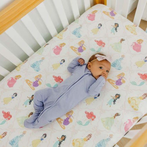 Premium Knit Fitted Crib Sheet - Disney Princess