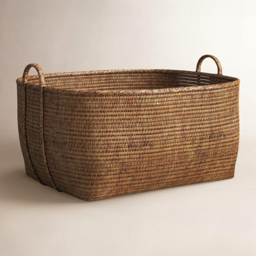 Birch Lane™ Thelma Rattan Basket & Reviews | Birch Lane