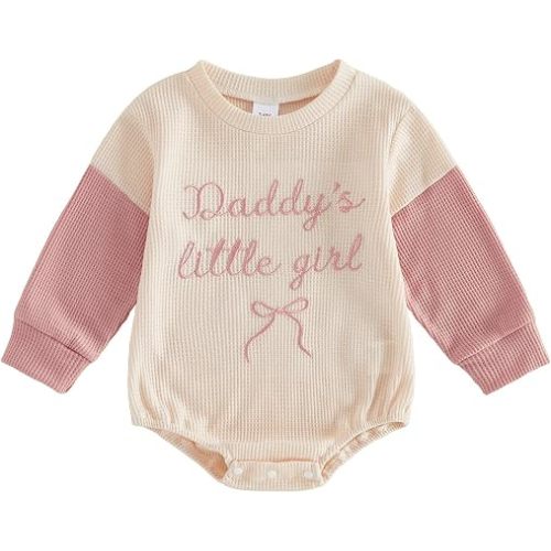 Kavousa Baby Girl Clothes Newborn Bubble Romper Infant Sweatshirt Outfit