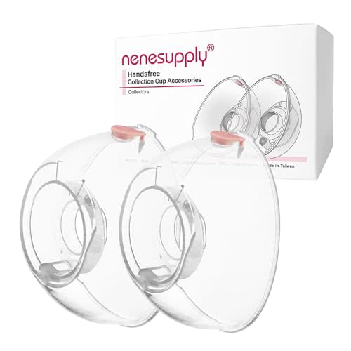 Nenesupply Collectors for Handsfree Wearable Collection Cups. Work with Nenesupply Handsfree Wearable Collection Cups Only. Made of Food Grade Material. Handfree Pumping Leak Proof. Hold 180ml / 6oz