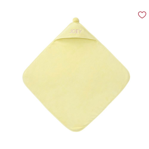 Super Soft Pom Pom Baby Hooded Towel | Pottery Barn Kids