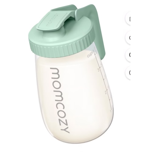 Momcozy Breast Milk Pitcher, Resistant to Heat and Cold, 1 Quart Mason Jar