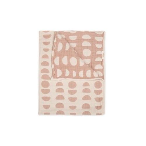 Crane Baby Cotton Muslin Jacquard Blanket - Copper Moon