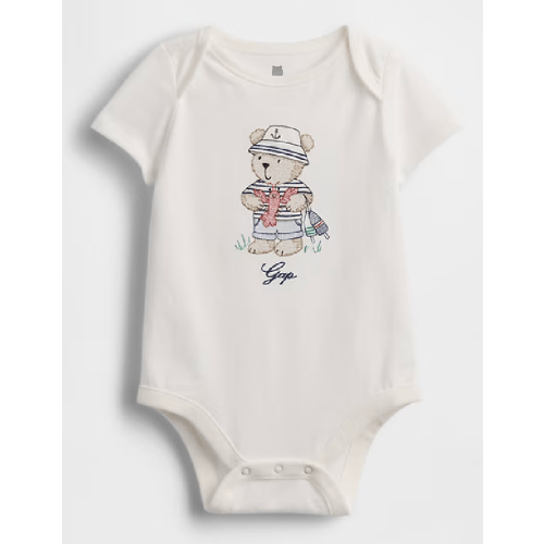 Baby First Favorites Organic Cotton Graphic Bodysuit- Brannan Lobster