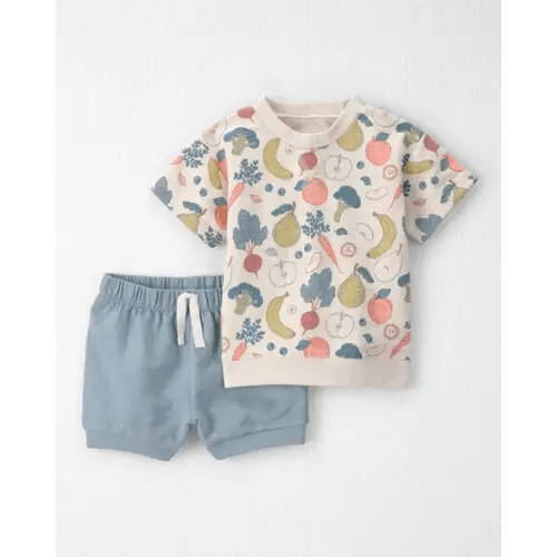 Toddler Organic Cotton Set in Veggie Fruit Print - Little Planet | Carter's
