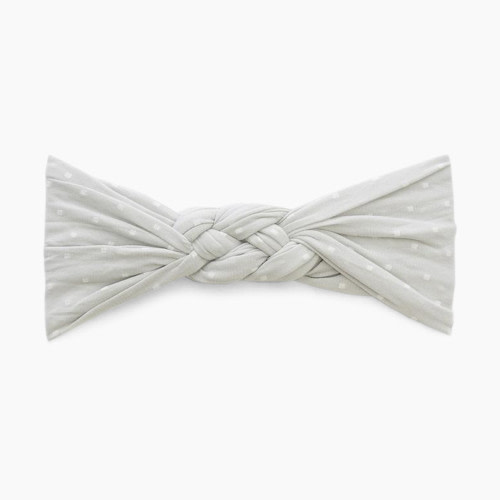 Baby Bling Sailor Knot Headband - Grey Dot