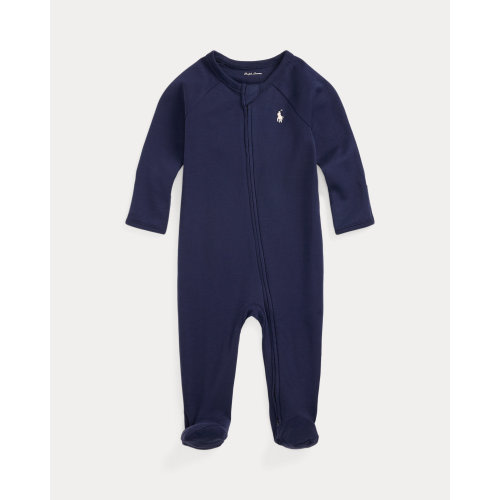 Cotton Interlock Footed Coverall