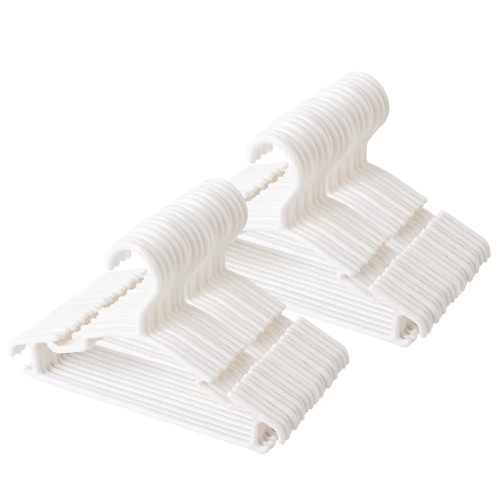 60Pcs-10.2in baby hanger white kid clothes plastic hanger for kid clothes hanger baby for Closet child hanger infant hanger toddler hanger plastic small hanger for kid clothes hanger baby clothes