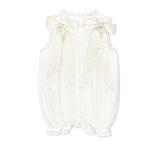 Grace Bubble - Spring White Swiss Dot, Ecru