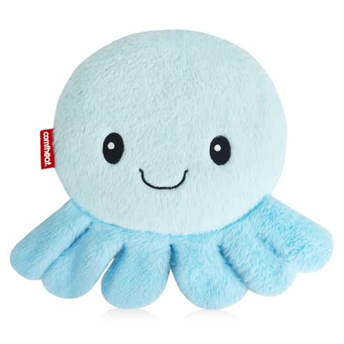 Octopus Microwave Heating Pad for Pain Relief, Unscented Microwavable Heating Pads for Cramps, Neck Shoulder, Muscles, Small Natural Heat Pack Moist Heat with Washable Cover
