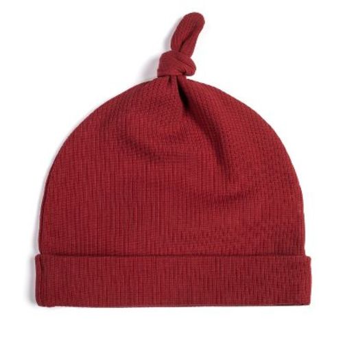 Mightly Baby Fair Trade Organic Cotton Baby Beanie (Rust, 0-6 months)