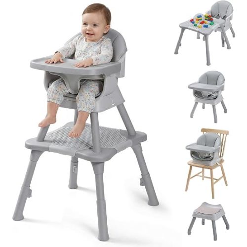 Mallify 8 in 1 High Chairs for Babies and Toddlers, Baby Feeding Chair