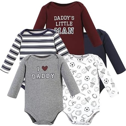 Hudson Baby unisex-baby Cotton Long-sleeve Bodysuits