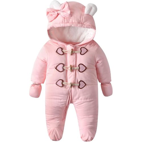 Newborn Baby Girl Snowsuits Infant Toddler Winter Boy Snow Suits Coats Clothes