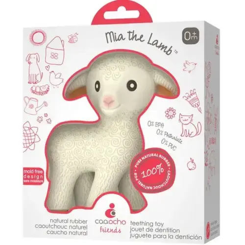 CaaOcho Natural Rubber Teether Lamb