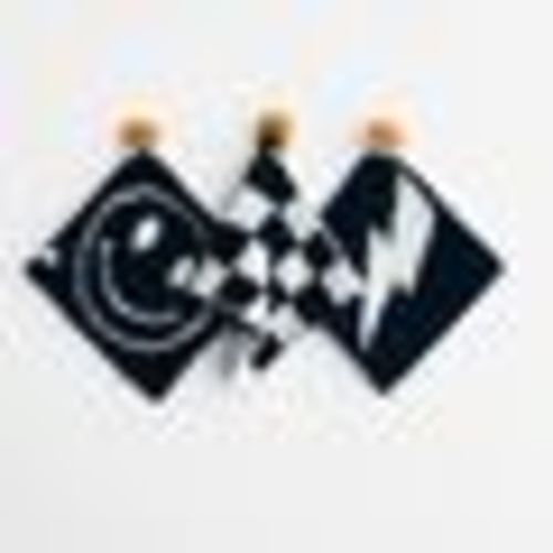 Checkered Plush Lovey | Black