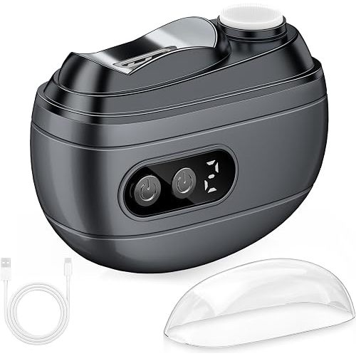 Electric Nail Clipper 2026 Upgraded 3 in 1 Rechargeable Automatic Nail Trimmer with LED Light & Clip Storage - USB Rechargeable for Baby, Kids,Seniors, Adults