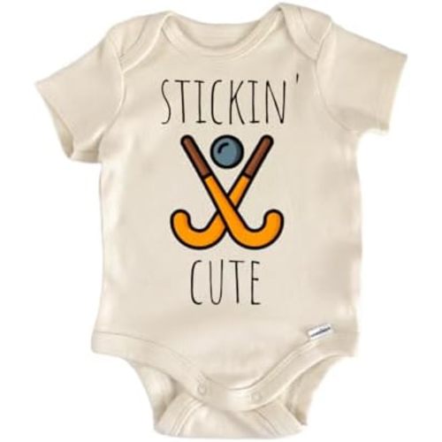 Field Hockey Stick - Baby Boy Girl Clothes Bodysuit Funny Cute