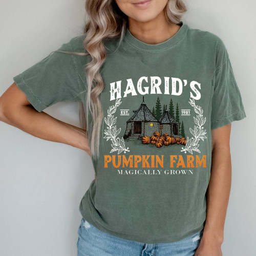 Hagrid's Pumpkin Farm Hidden-Zip T-shirt