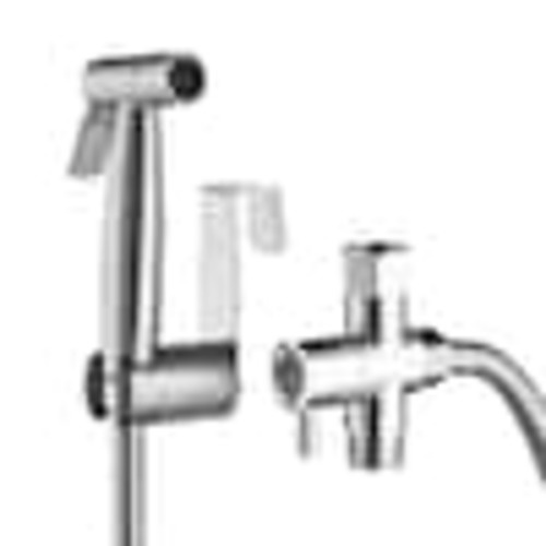 Boyel Living Single-Handle Bidet Faucet with Sprayer Holder, Solid Brass T-Valve and Flexible Hose in Brushed Nickel BMP434NC