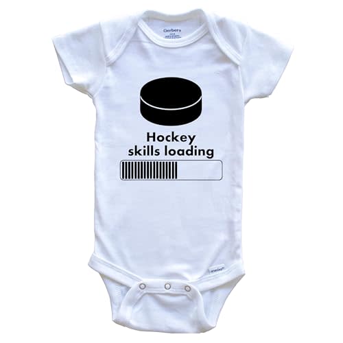 Hockey Skills Loading Funny One Piece Baby Bodysuit