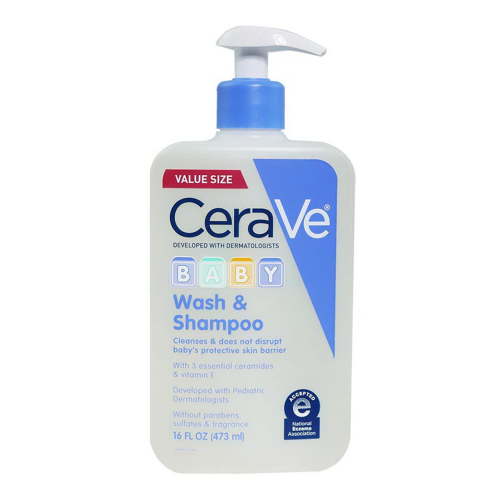 CeraVe Baby Wash And Shampoo, 16 Oz, 2 Pack