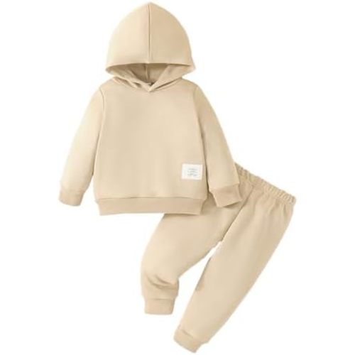 Hilinker Infant Toddler Baby Girl Long Sleeve Outfits Hoodie Sweatshirt and Pants Set Fall Winter