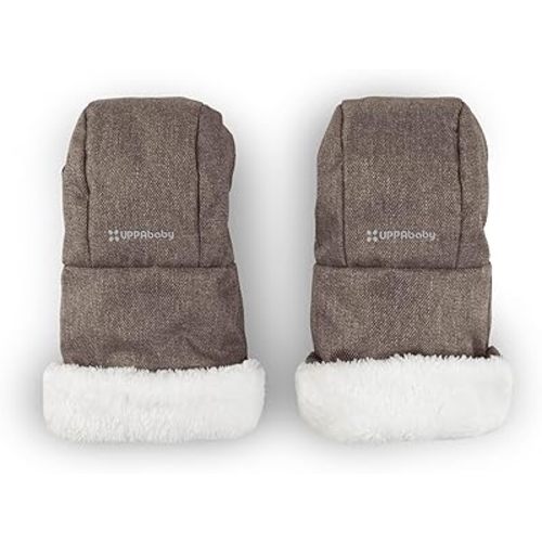 UPPAbaby CozyHandmuff - Easily Attaches to Stroller Handlebars - Ultra-Plush, Weather-Proof Hand Protection - Owen (Mocha Mélange)