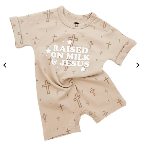 Raised on Milk & Jesus Cross Jumpsuit – OUR HOUSE ABOVE