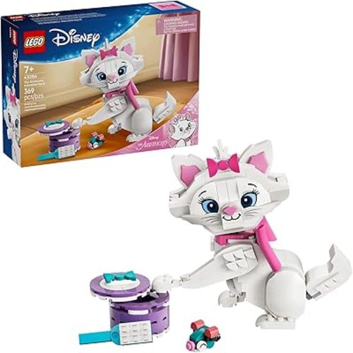 LEGO Disney The Aristocats Adorable Marie Toy Building Set - Bedroom or Desk Decor for Girls & Boys, Ages 7+ - Disney Gifts for Birthdays - 43286