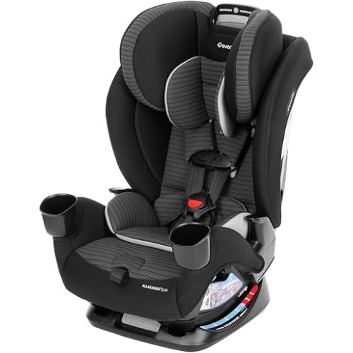 All4Stages Slim 4-in-1 Convertible Car Seat (Tybee Black)