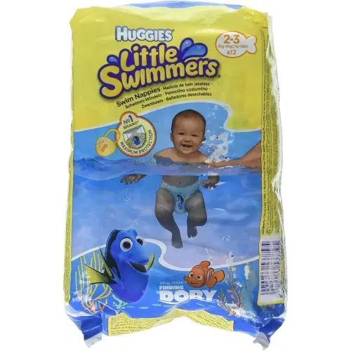 Huggies Little Swimmers Disposable Swim Diapers, X-Small (7lb-18lb.), 12-Count