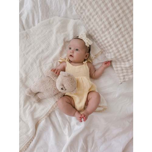 MUSLIN SUMMER ROMPER | YELLOW