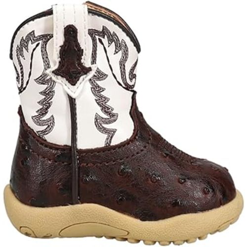 ROPER Infant Boys Cowbaby Bumps Round Toe Casual Boots Mid Calf - Brown