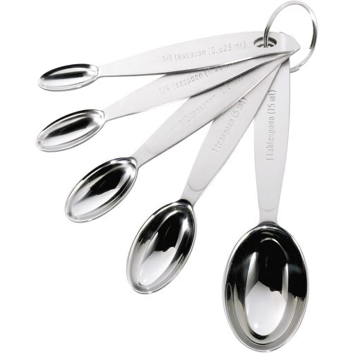 Cuisipro Stainless Steel Measuring Spoon Set Silver, Standard