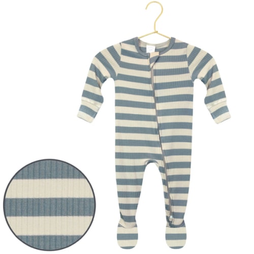 Lincoln Ribbed Zipper Footies